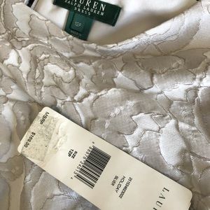 Ralph Lauren new with tags silver dress size 12P